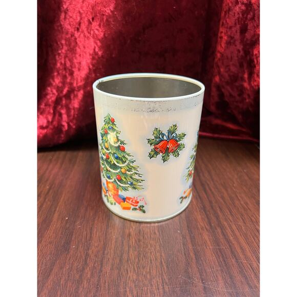 Vintage Christmas - Metal Storage Tin - Decorated Christmas Tree - Daher England - Picture 11 of 11
